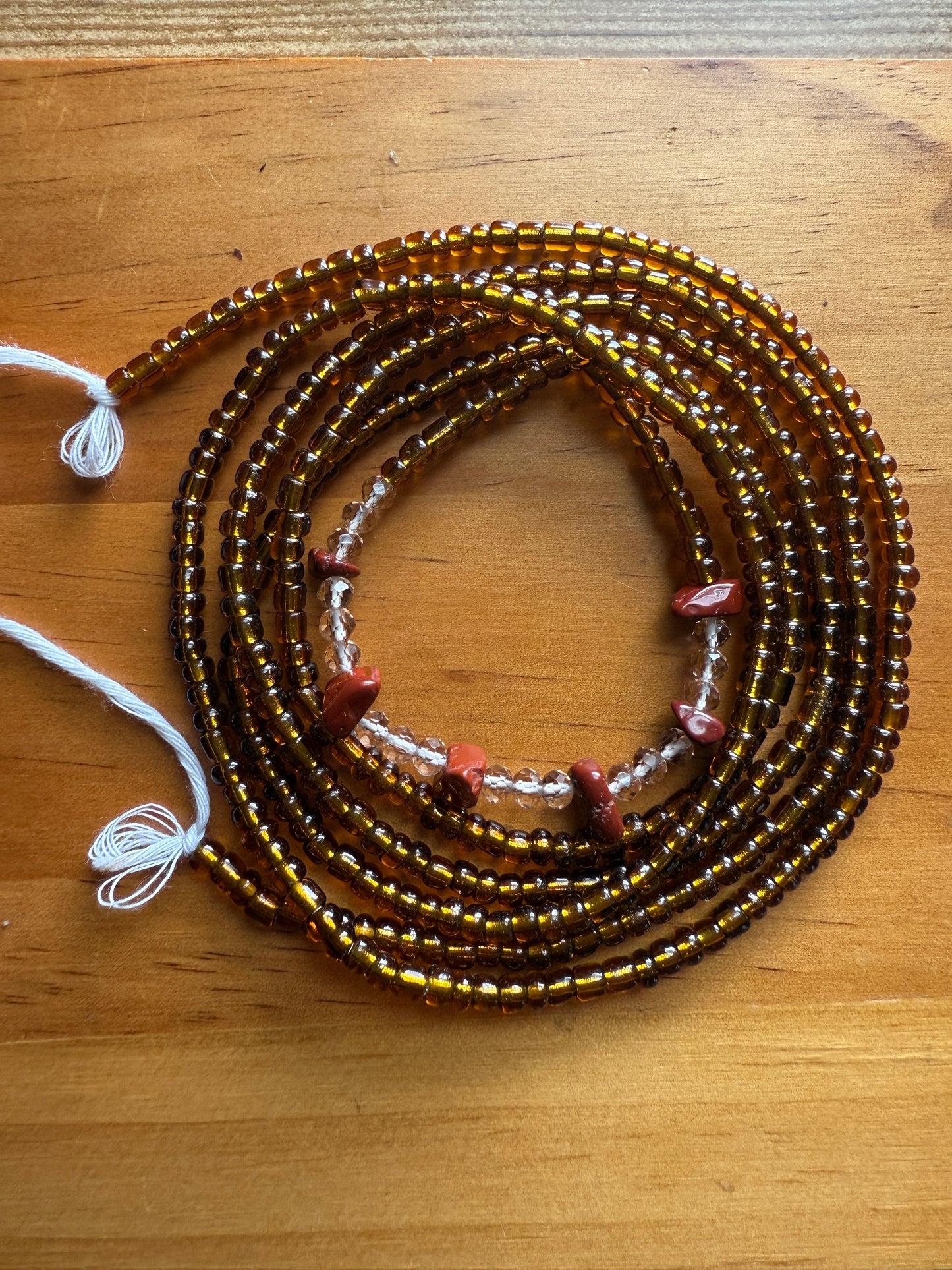 Red Jasper Waist beads strand