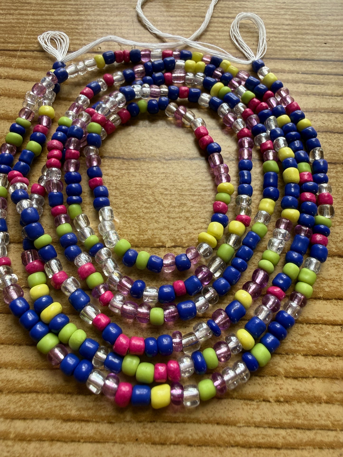Electric Bloom Waist Bead Strand