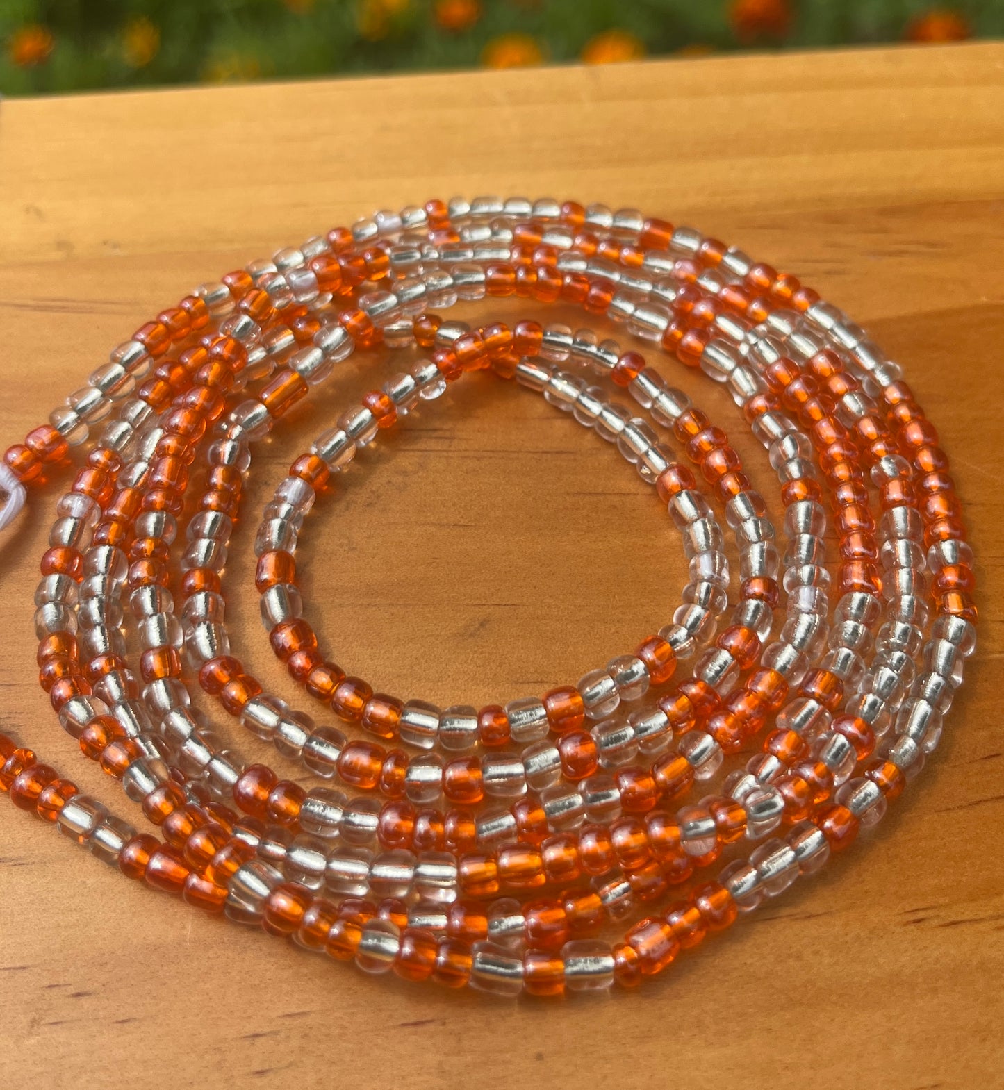 Peaches π | Tie-on Waist Beads