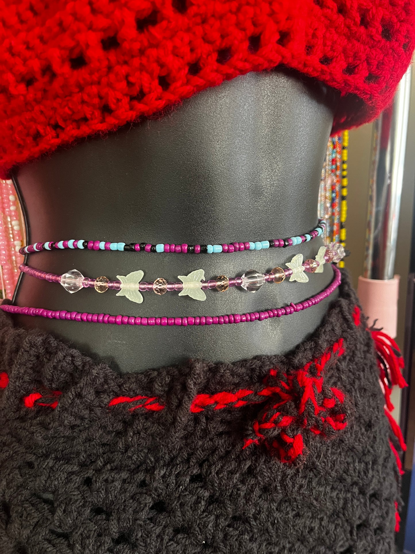 Butterfly Glow (Bundle)| Waist bead (3 strand bundle)