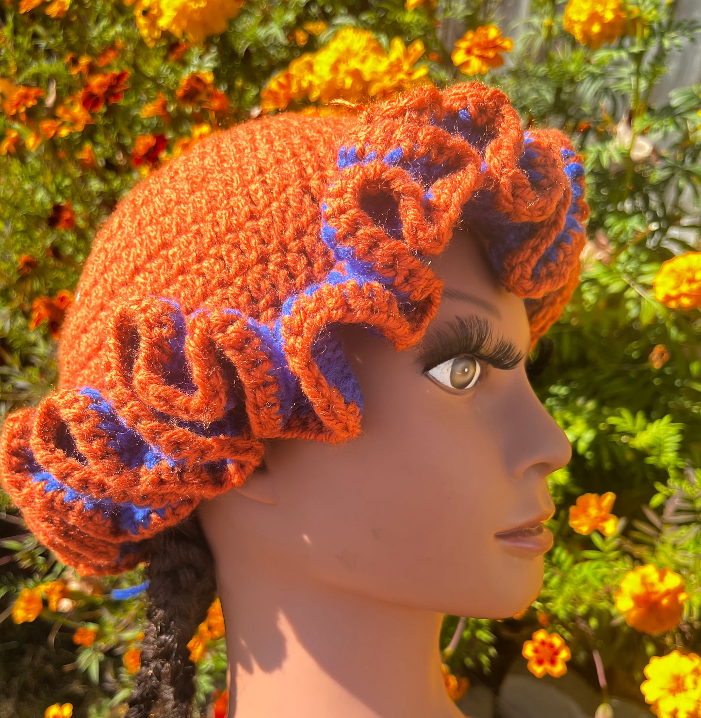 Rustic orange w/ Blue Accent