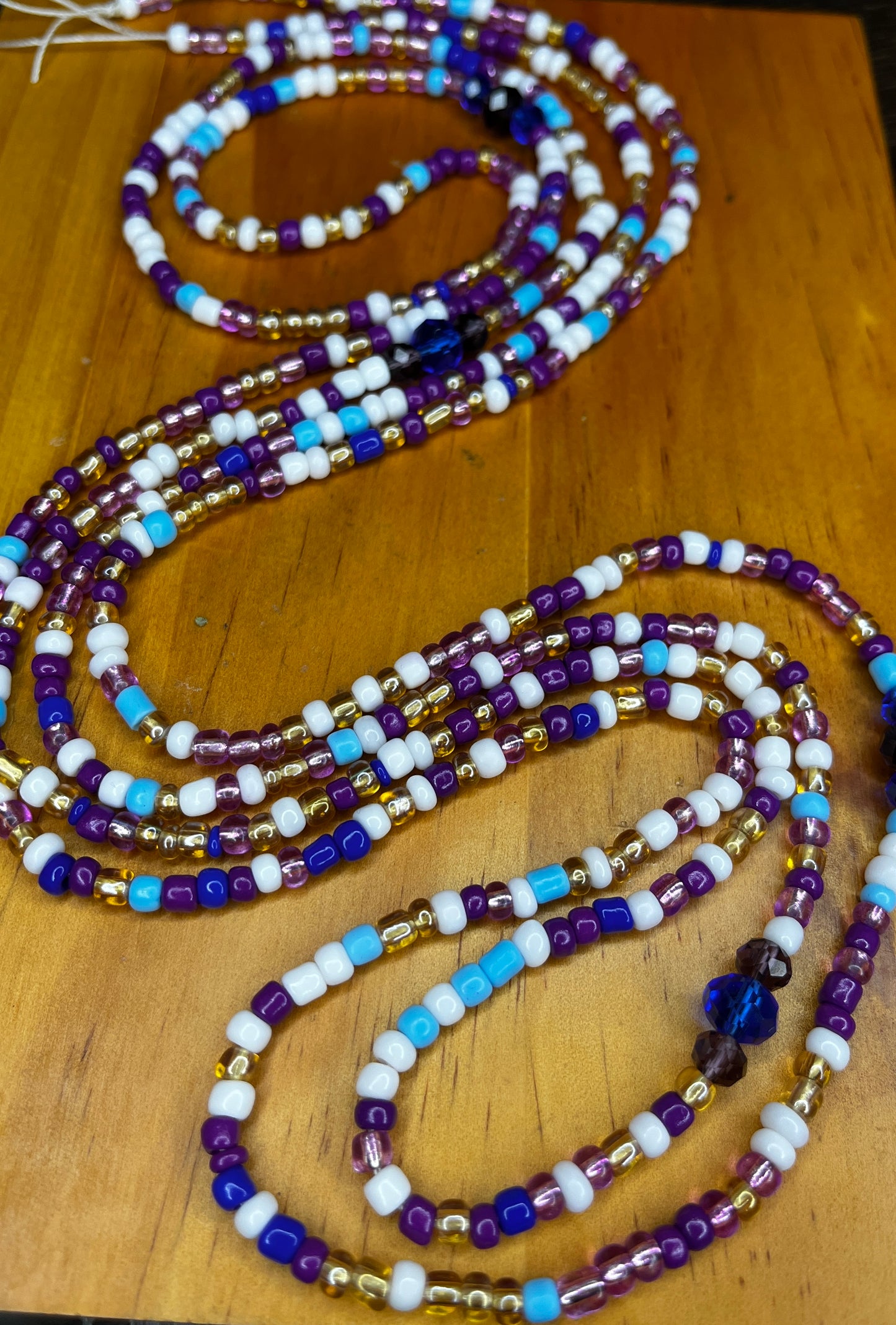 Violet Bloom ππ| Waist bead (3 strand bundle)