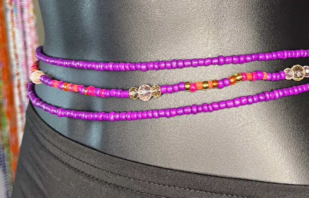 Purple Sunset | Removable Waist Bead