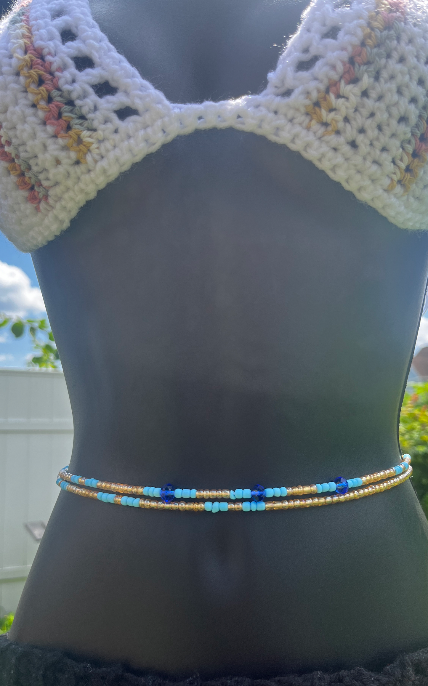 Rose Sky | Waist Bead