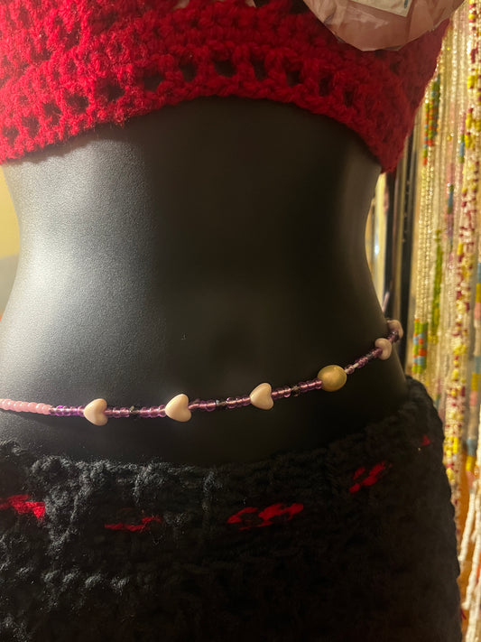 Heart of hearts | Tie on waist bead