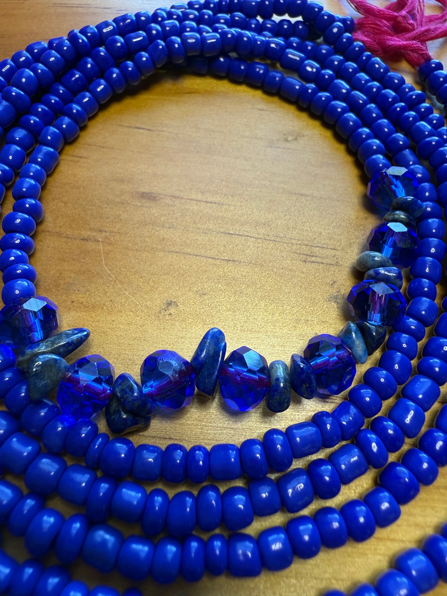 Lapis Lazuli Crystal Waist bead