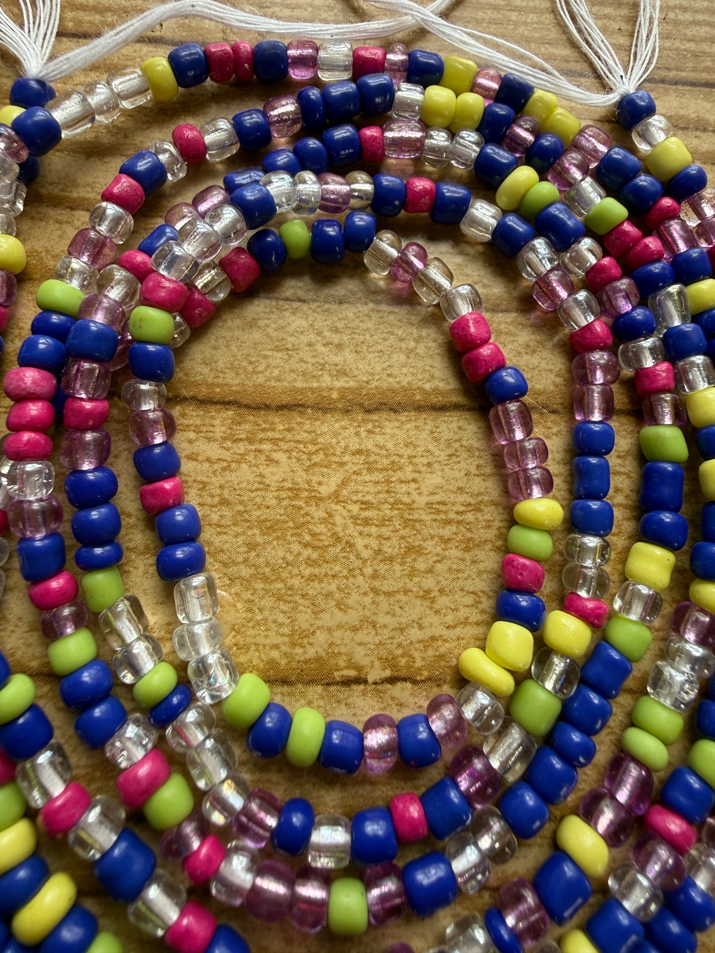 Electric Bloom Waist Bead Strand