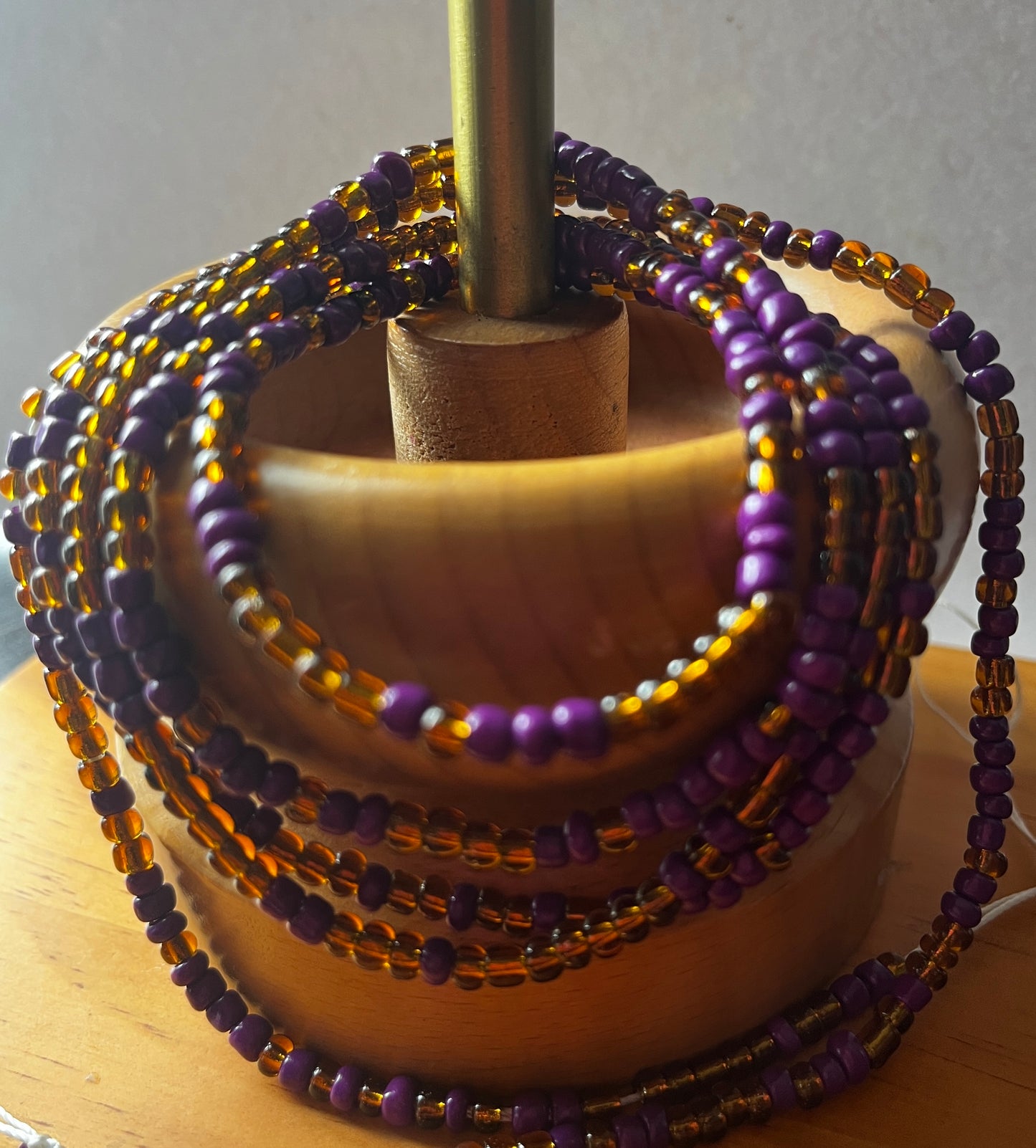 Purple Cosmos | Tie-on Waist Bead