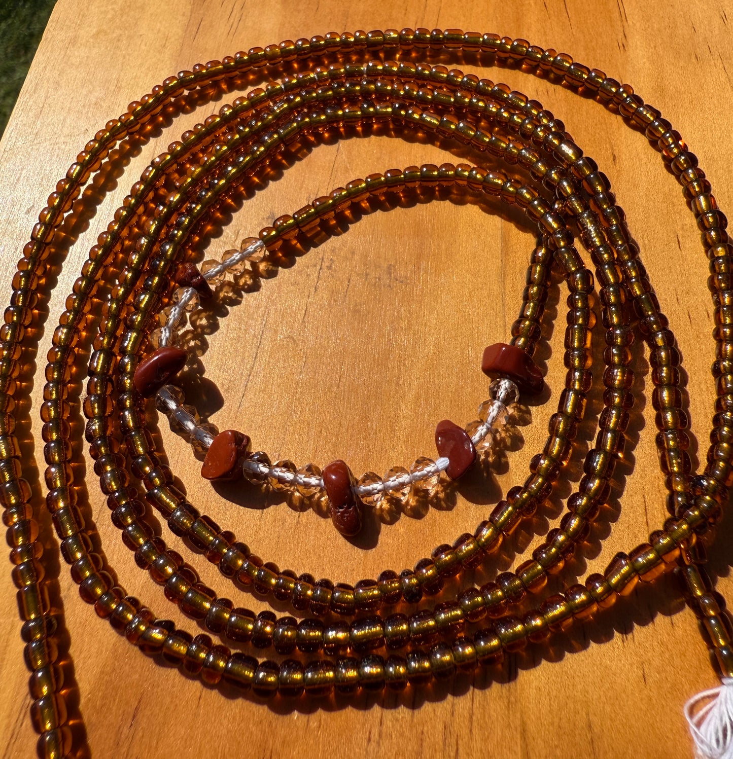 Red Jasper crystal |Waist bead Strand