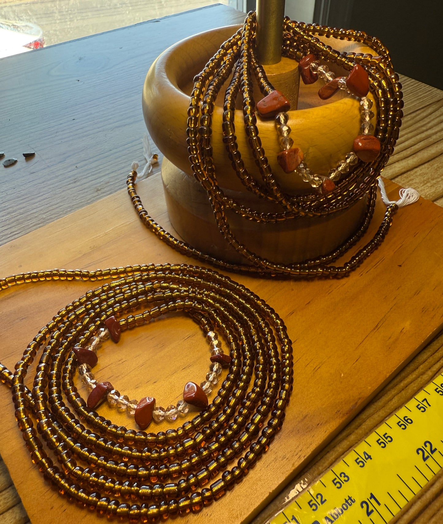 Red Jasper crystal |Waist bead Strand