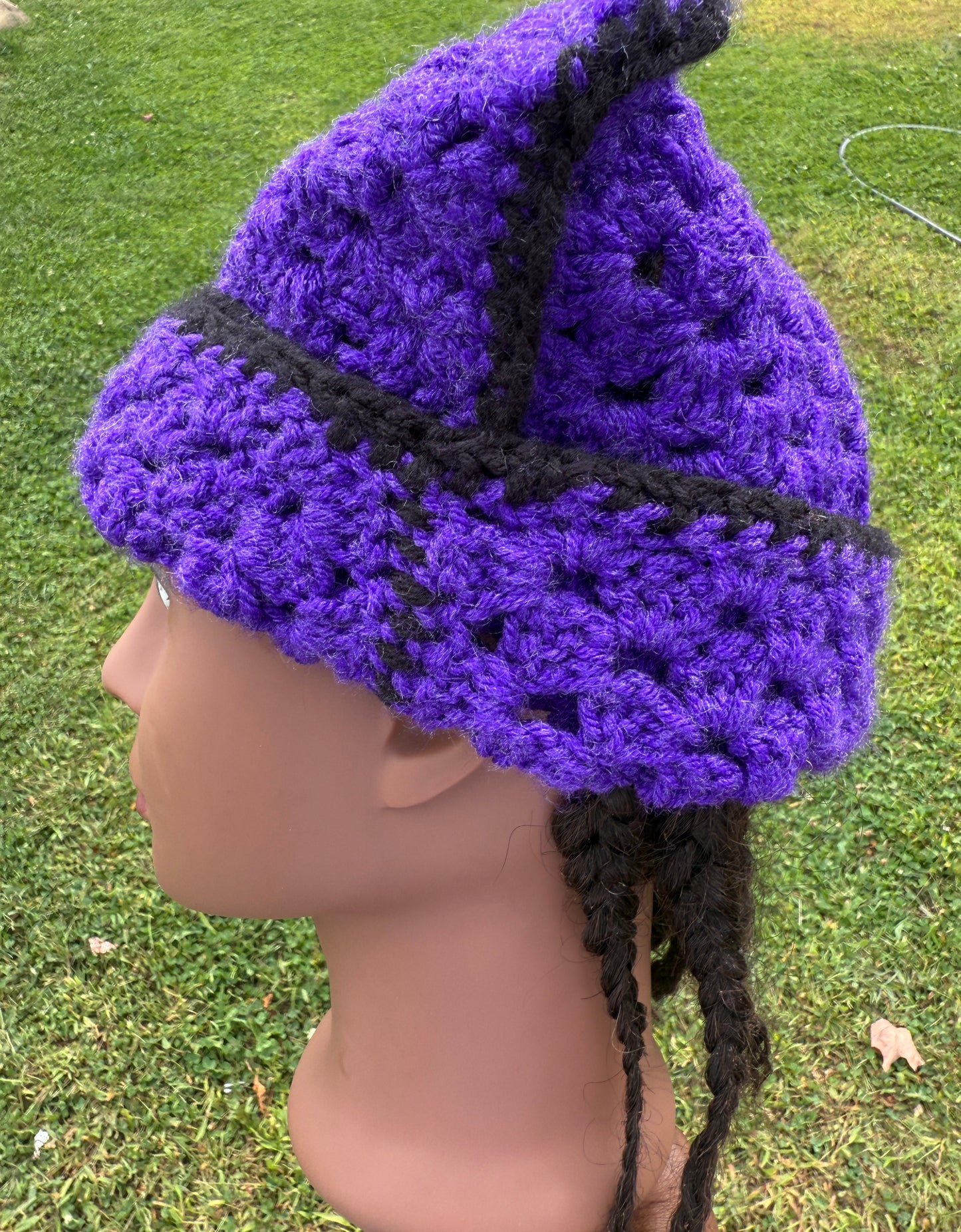 Dark grape |Crochet Cat Ear Beanie