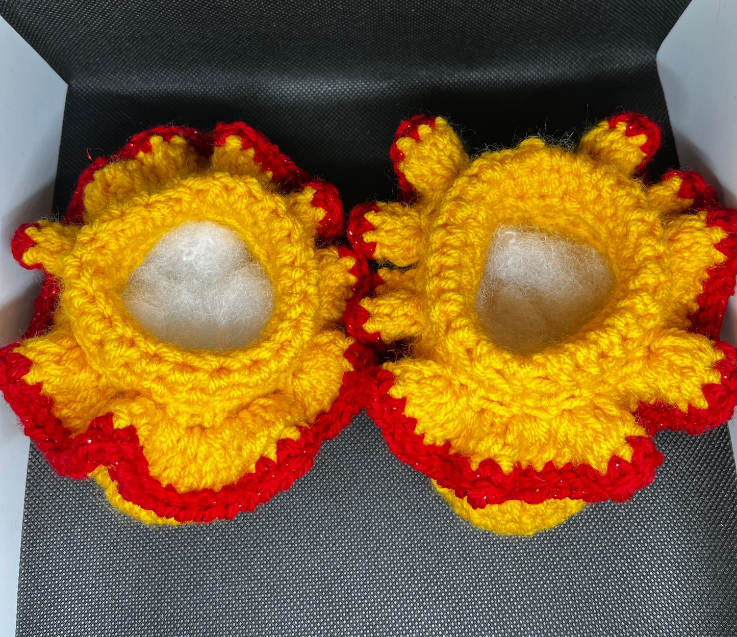 Pooh Bear Ruffle Baby Booties