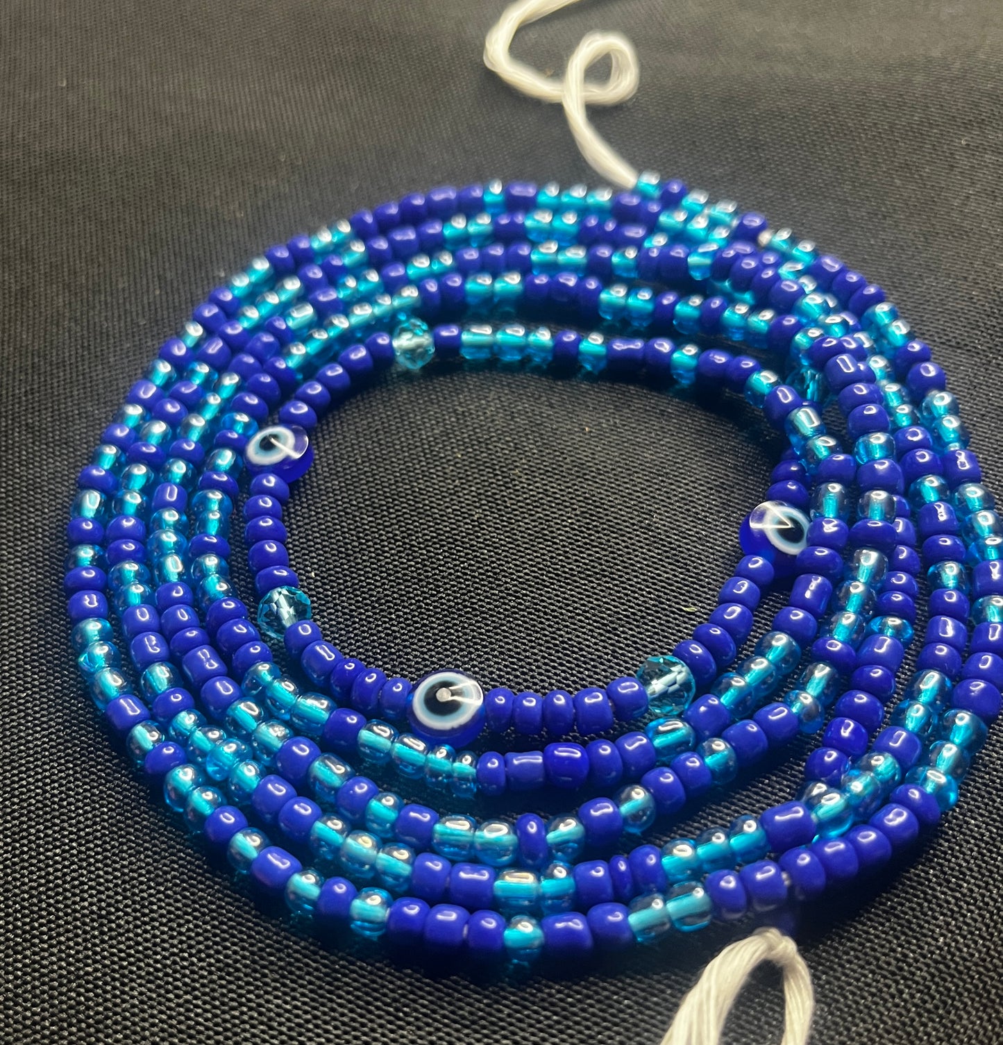 Classic evil eye waist bead