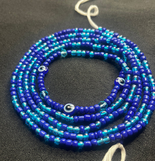 Classic evil eye waist bead