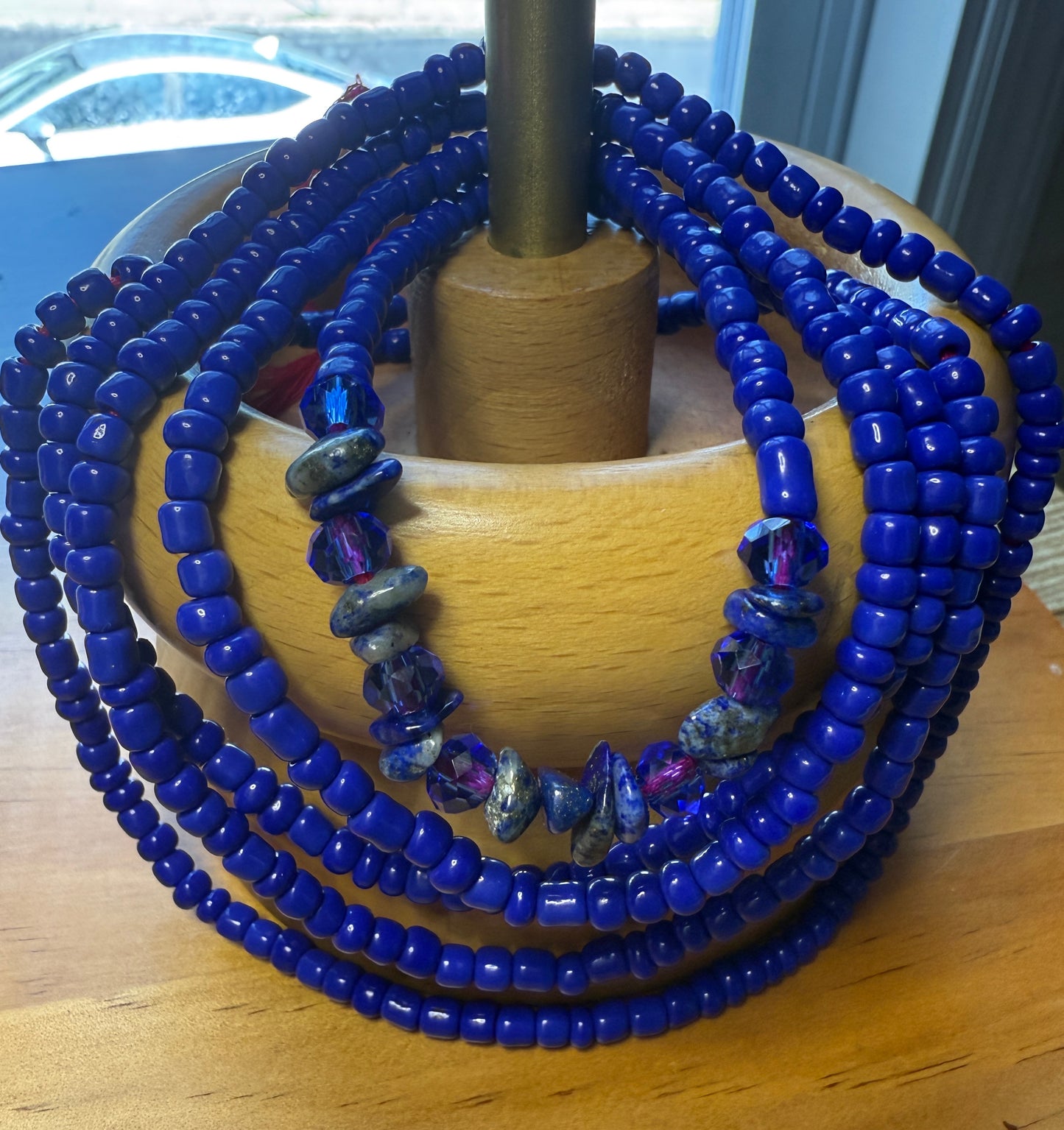 Lapis Lazuli Crystal Waist bead