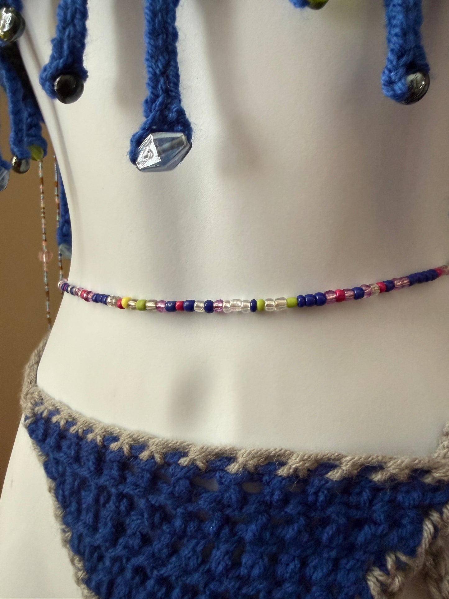 Electric Bloom Waist Bead Strand