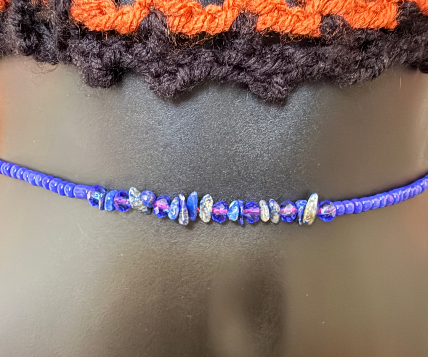 Lapis Lazuli Crystal Waist bead