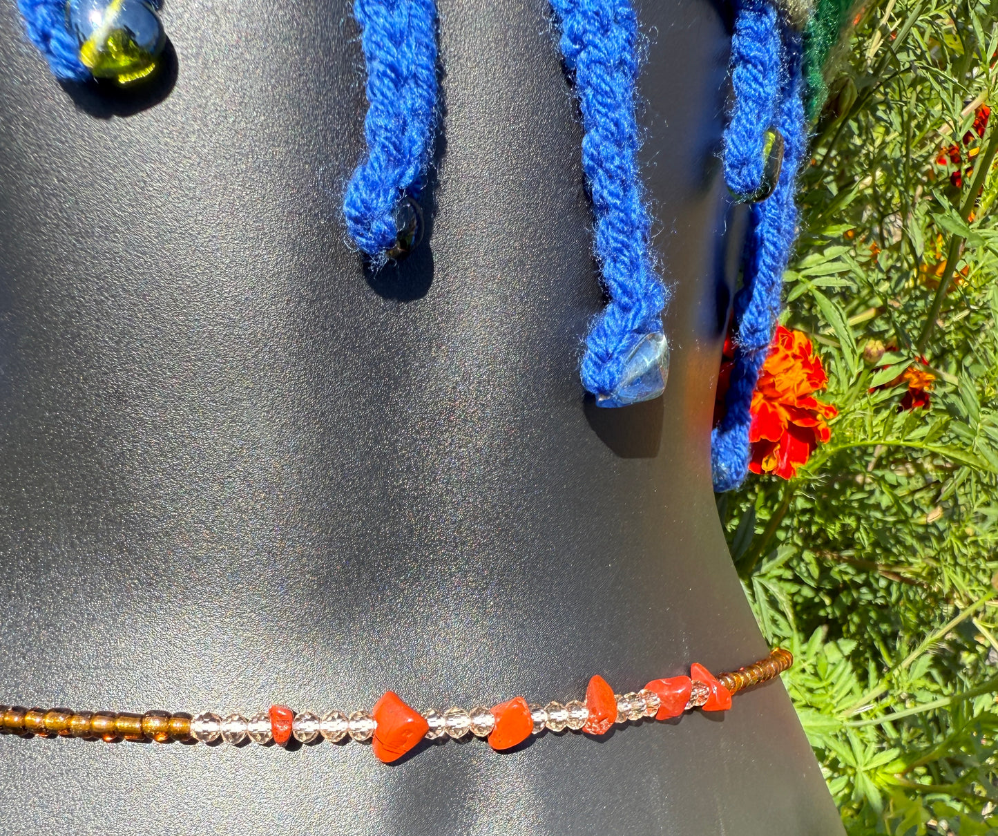 Red Jasper crystal |Waist bead Strand