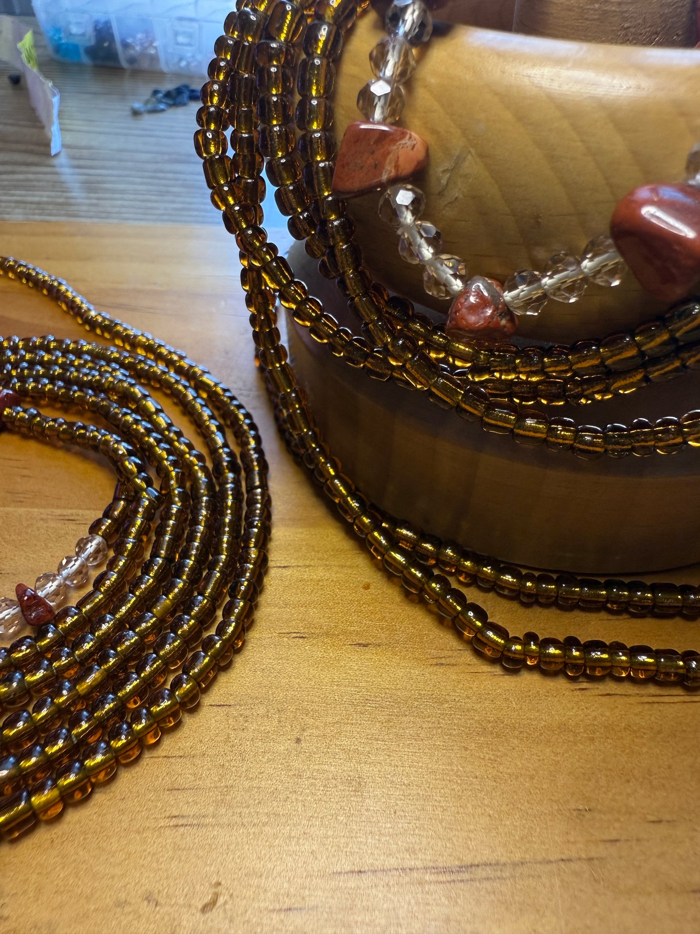 Red Jasper crystal |Waist bead Strand