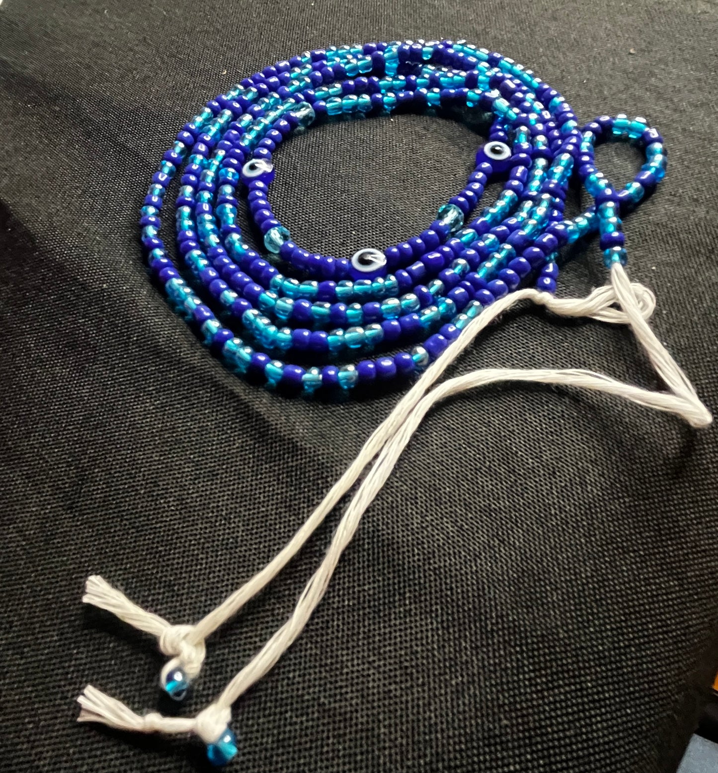 Classic evil eye waist bead