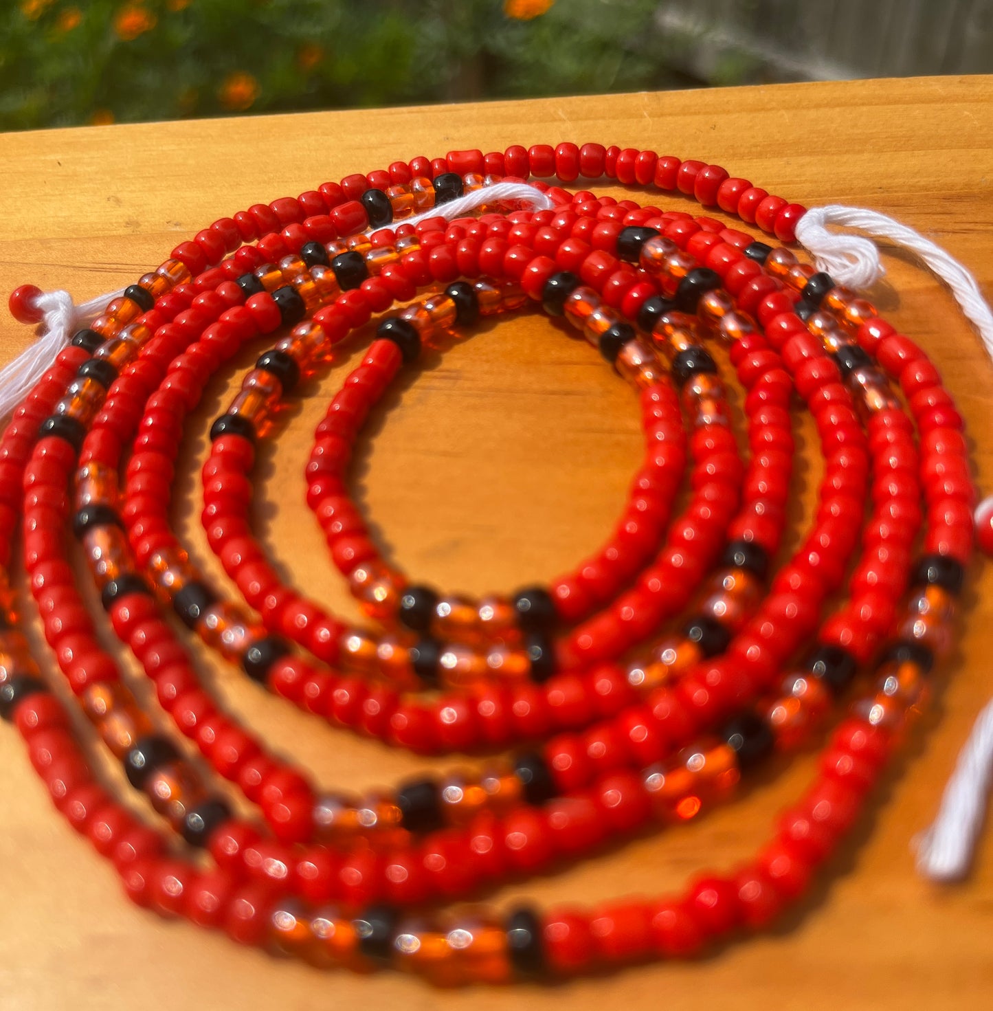 Hot Tamales |Tie-on Waist Bead