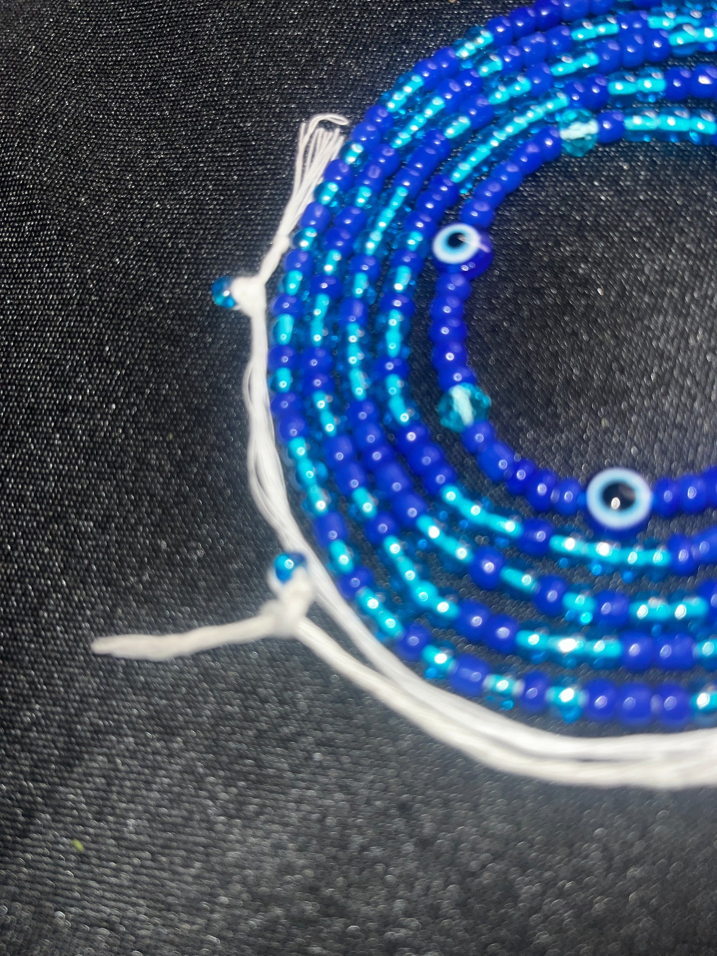 Classic evil eye waist bead