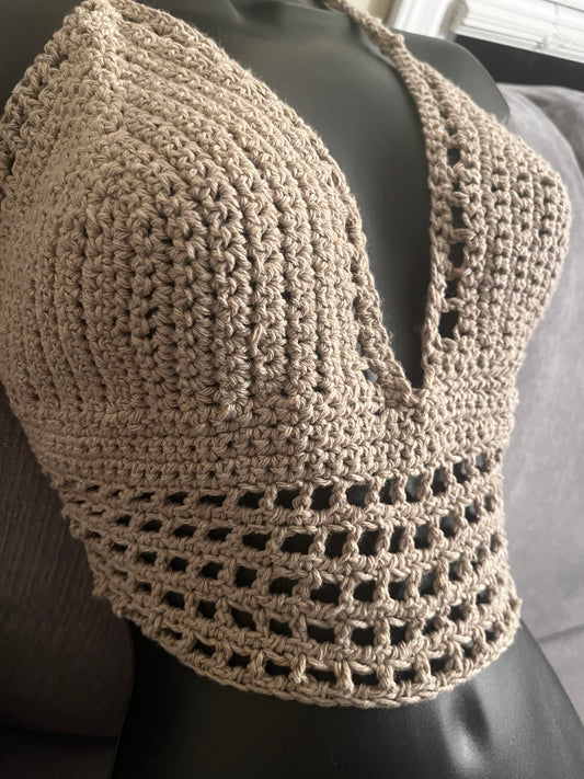 Crochet Crop top | Mushroom