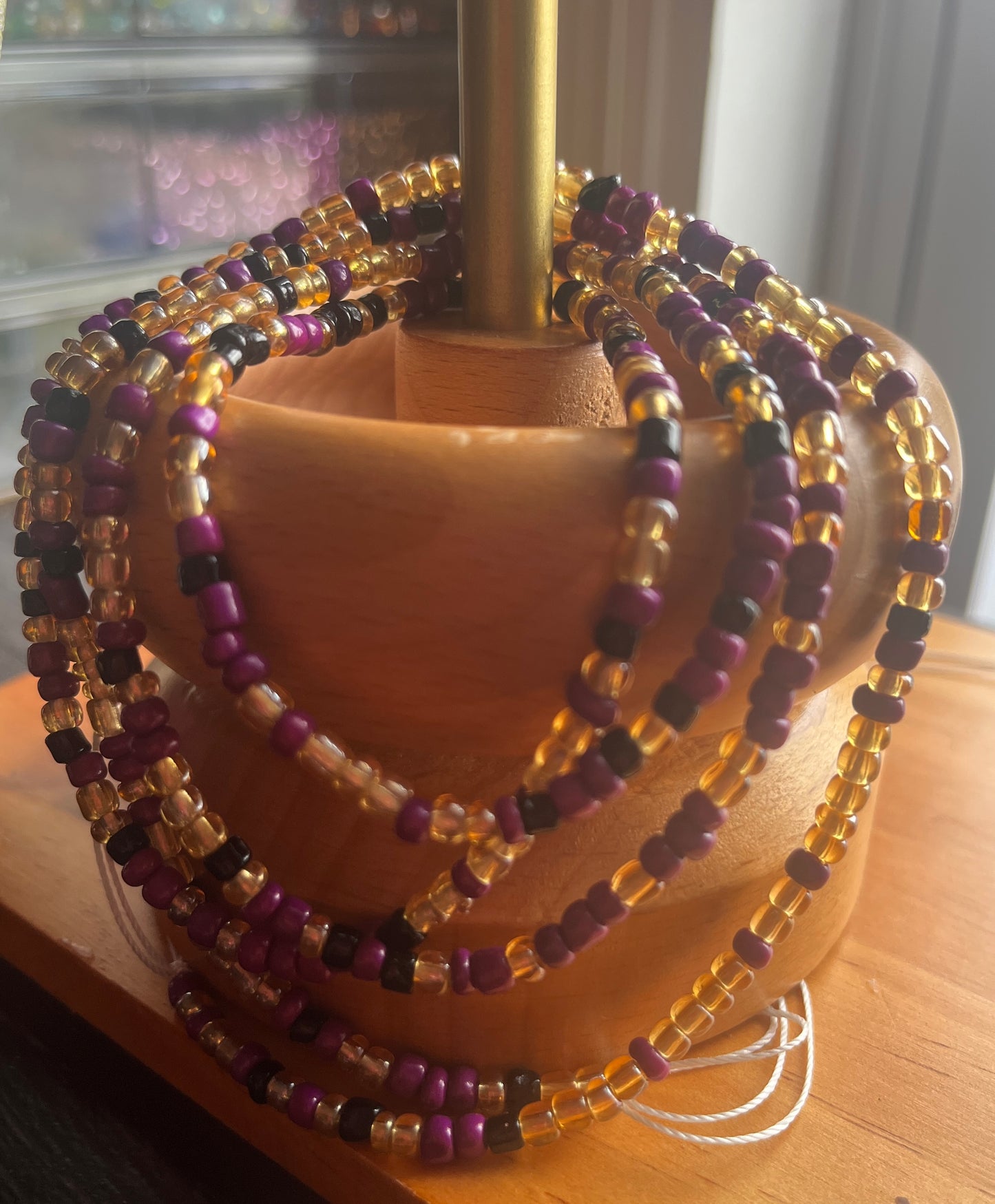 Purple Passion | Tie-on Waist Bead