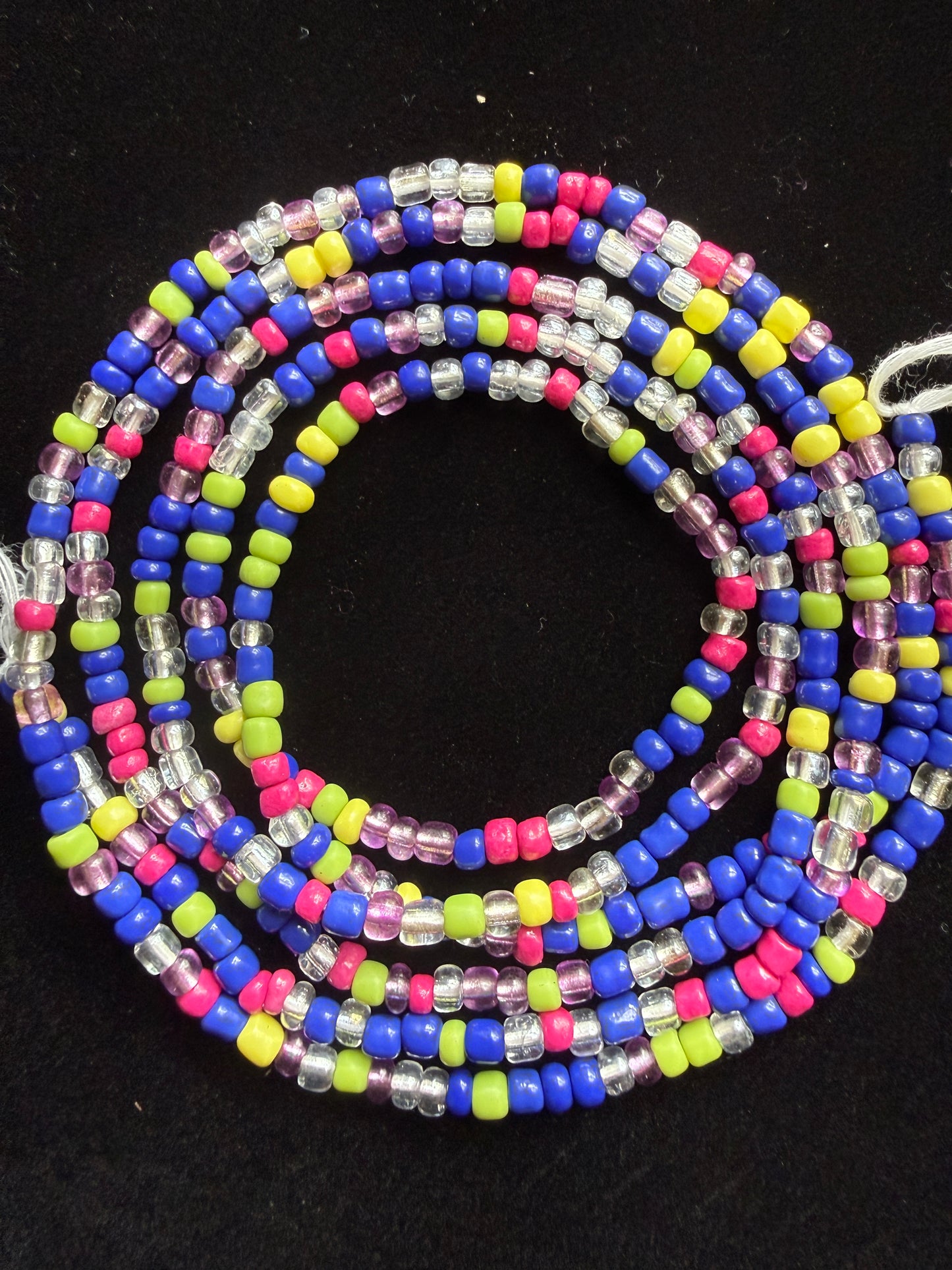 Electric Bloom Waist Bead Strand