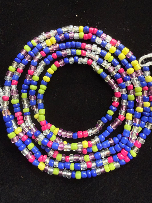 Electric Bloom Waist Bead Strand