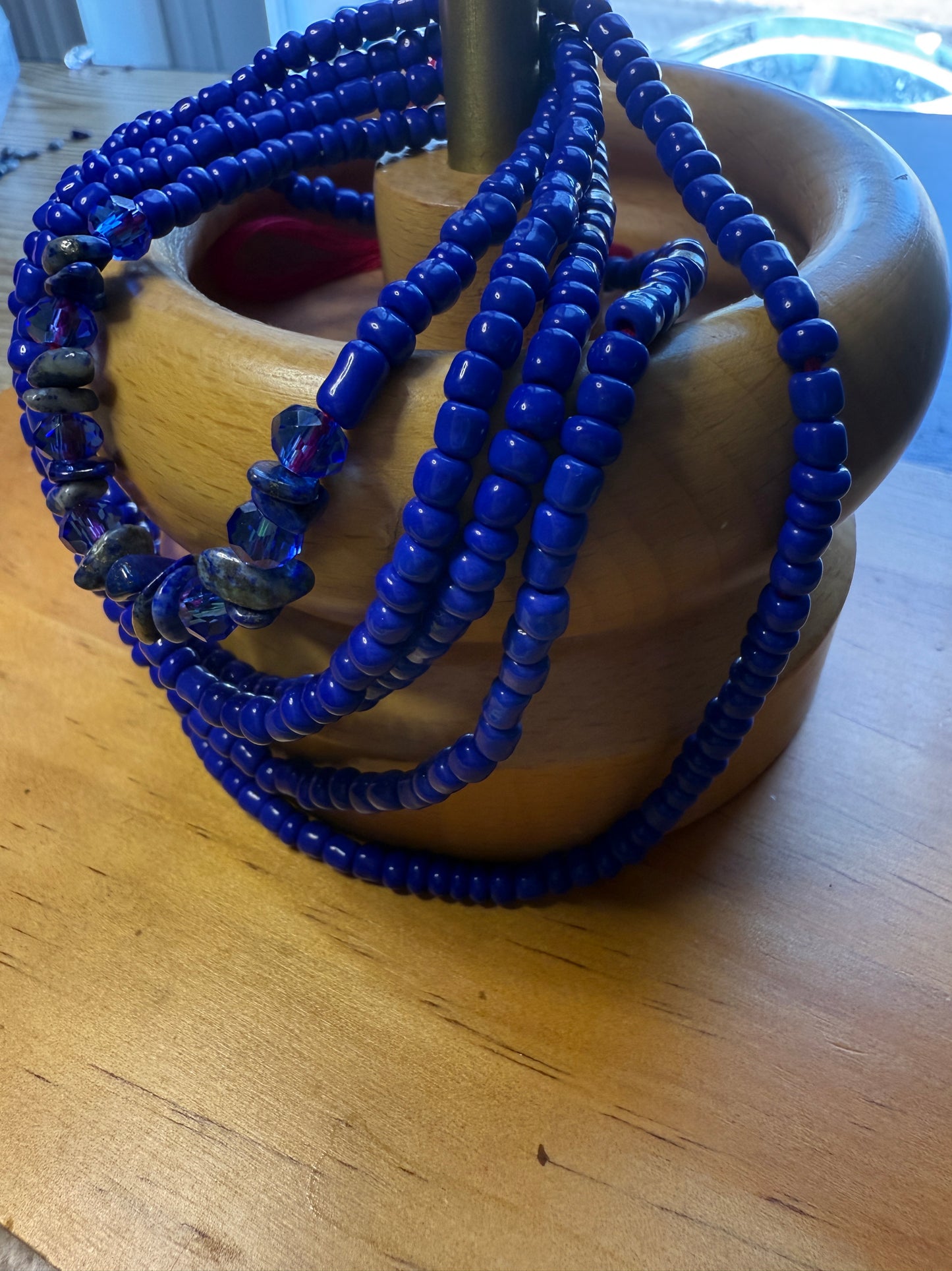 Lapis Lazuli Crystal Waist bead