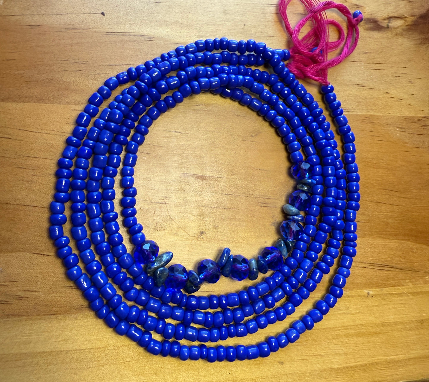 Lapis Lazuli Crystal Waist bead