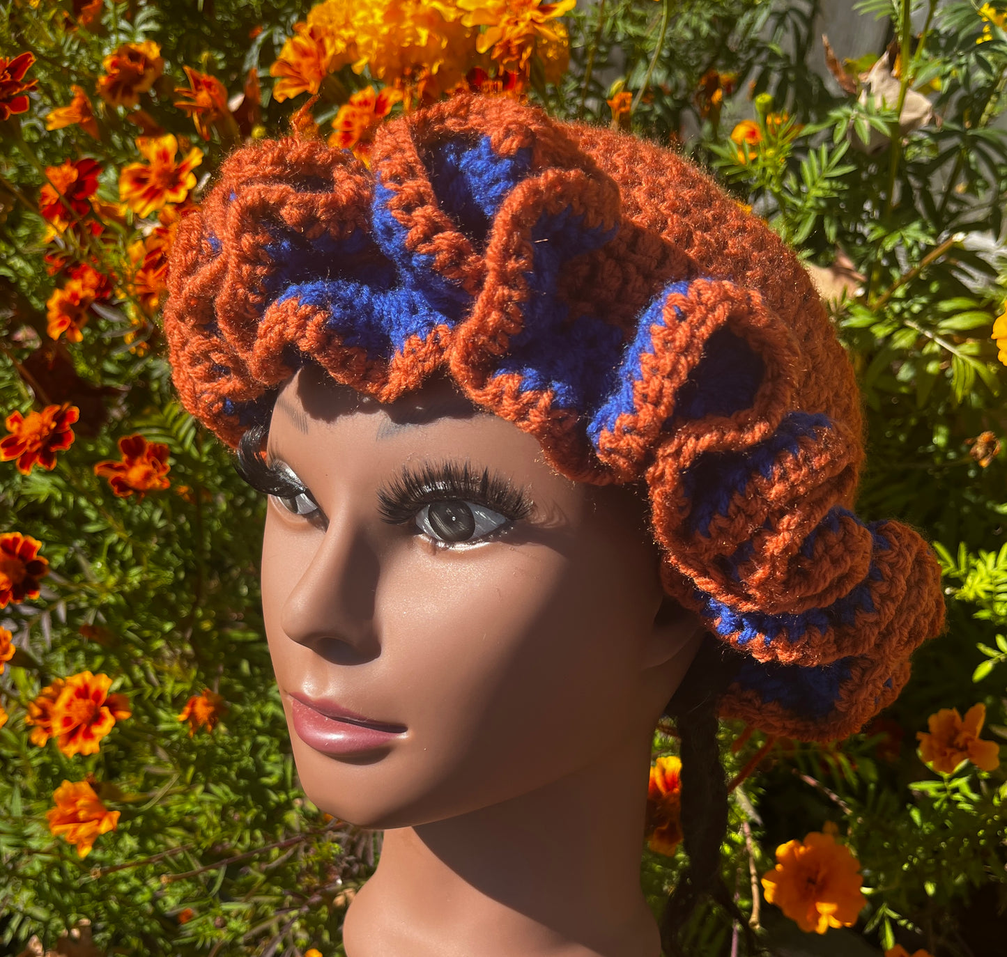 Rustic orange w/ Blue Accent